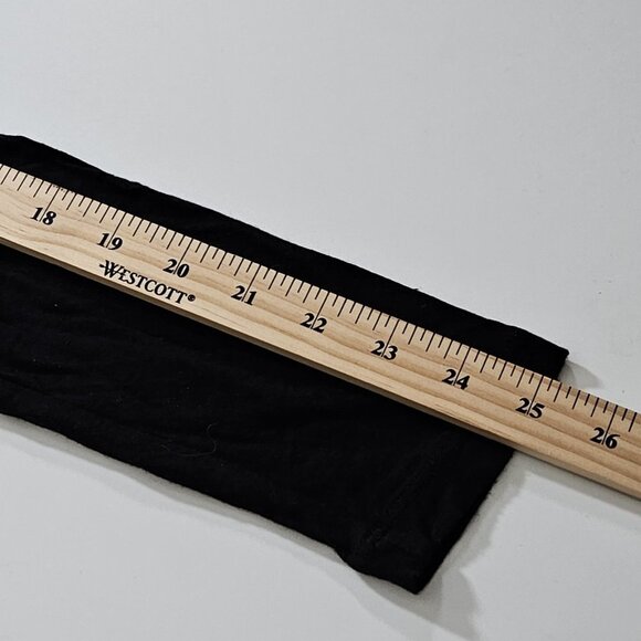 Top Womens L Lot of 2 Nick & Mo Torrid Black Ivory LS Stretch Knit Ruffles Goth - Picture 11 of 16